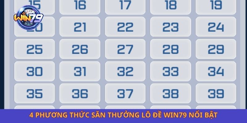 4 phương thức săn thưởng lô đề Win79 nổi bật