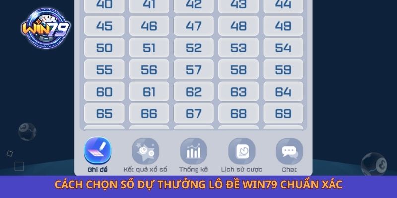 Cách chọn số dự thưởng lô đề Win79 chuẩn xác