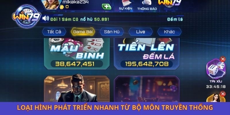 Loại hình phát triển nhanh từ bộ môn truyền thống