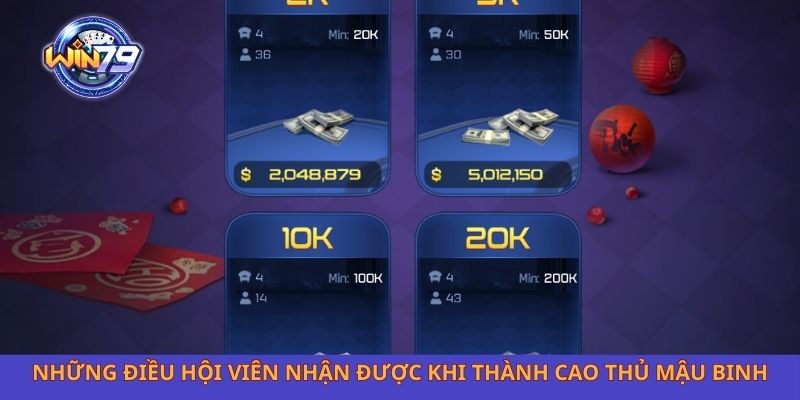 Những điều hội viên nhận được khi thành cao thủ mậu binh