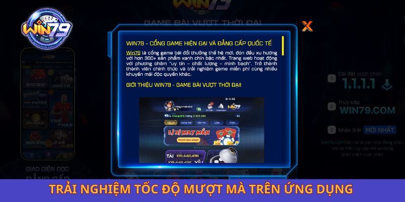 Trải nghiệm tốc độ mượt mà trên ứng dụng sau khi cài đặt